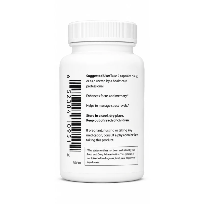Phosphatidylserine, 70 mg 60 vegetarian capsules - Image 4