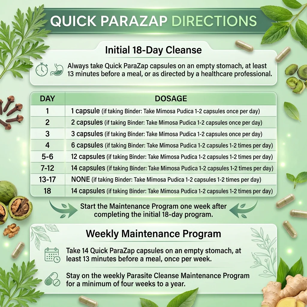 Quick ParaZap Parasite Cleanse, 520 mg 135 capsules - Image 8